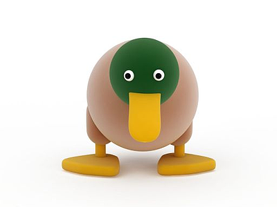玩具鸭子模型3d模型