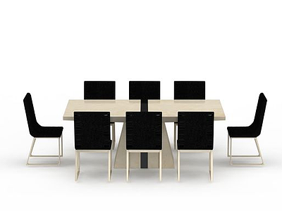 3d<font class='myIsRed'>小型会议室桌椅</font>模型