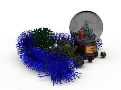 圣诞节装饰物品模型3d模型