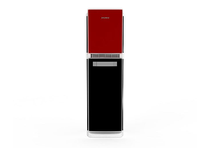 3d红色立柜式空调模型
