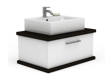 室内洗手池模型3d模型