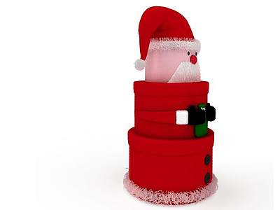 圣诞老人装饰物品模型3d模型