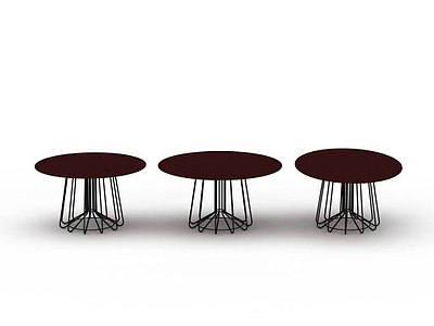 3d咖啡厅桌子模型