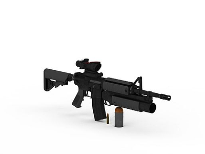 微型冲锋枪模型3d模型