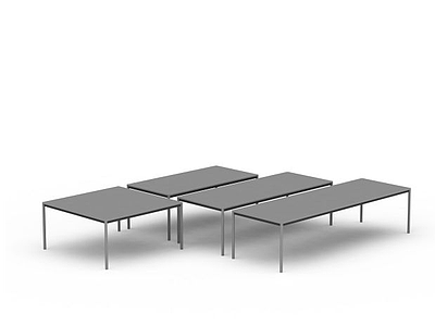 简易桌子模型3d模型