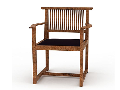 家居木椅模型3d模型