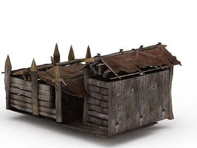 木质房屋模型3d模型
