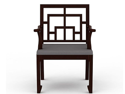3d中式木椅模型