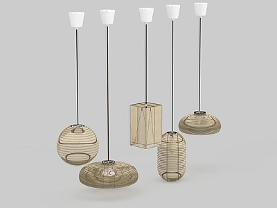 3d餐厅创意吊灯免费模型