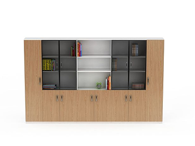 现代风格办公室柜子模型3d模型