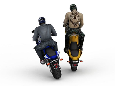 3d家用摩托车免费模型