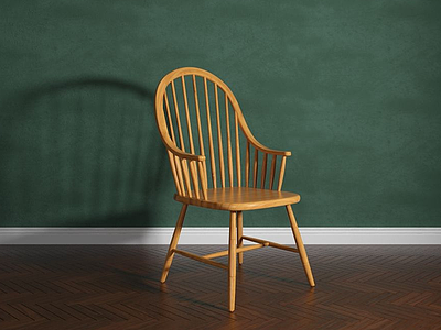 美式椅子3d模型