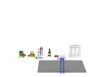 幼儿园娱乐设施模型3d模型