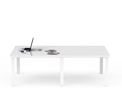 3d简易办公桌免费模型
