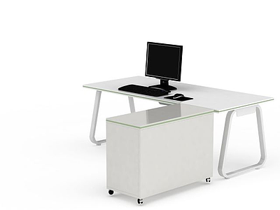 3d办公桌免费模型