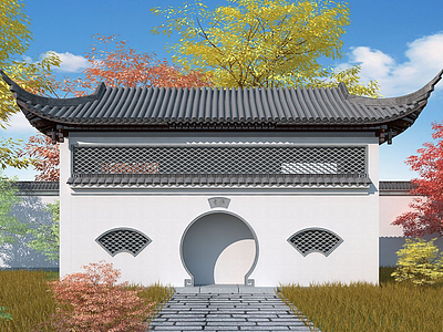 3d中式公厕模型