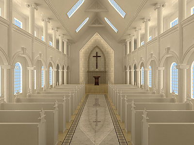 3d教堂模型