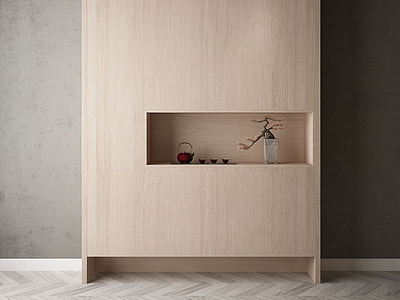 3d现代家居装饰柜模型