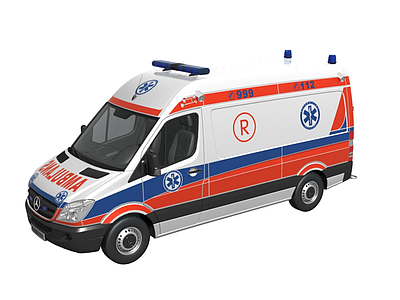 救护车3d模型