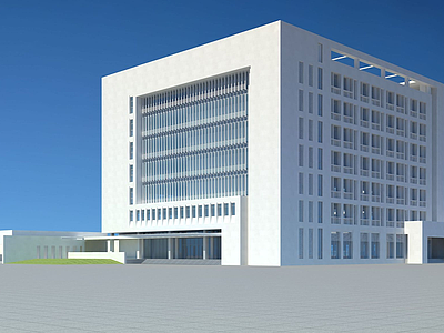 3d城市辦公大樓模型