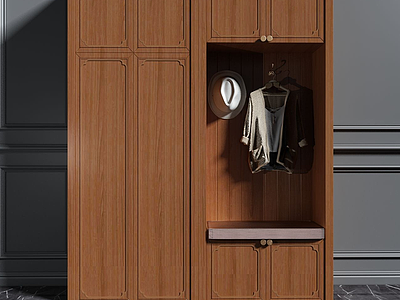 门厅衣柜模型3d模型