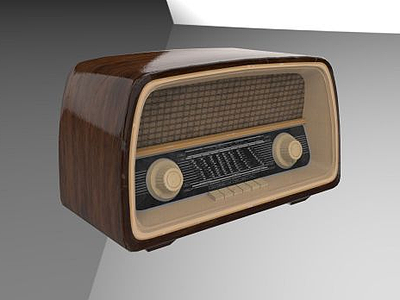 3d收音机模型