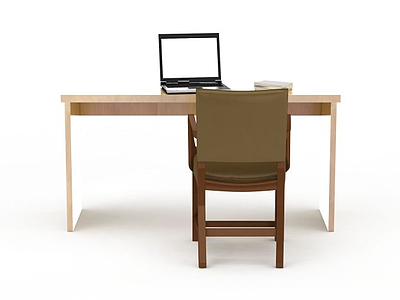 3d书房桌椅免费模型