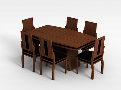 客厅桌子组合模型3d模型