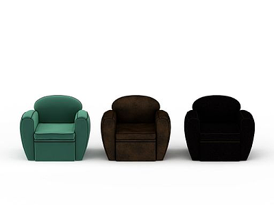 3d创意布艺沙发椅免费模型