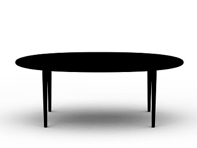 3d简易圆形桌免费模型