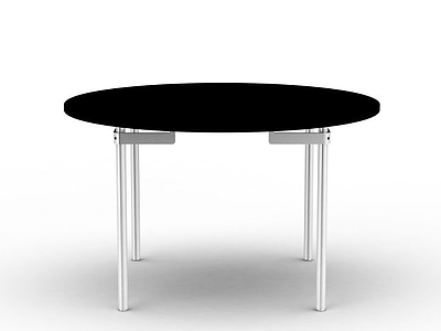 圆形餐桌模型3d模型