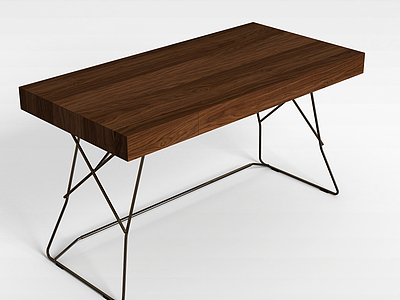 3d实木桌子模型