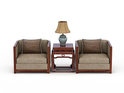 3d现代风格沙发组合免费模型