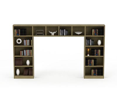 3d创意书柜模型