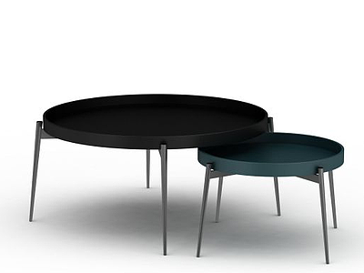 3d圆形桌子免费模型