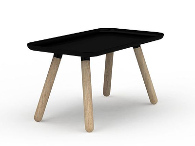 实木凳子模型3d模型