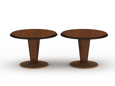 3d咖啡厅实木桌子模型