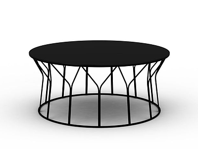 3d创意圆形桌子免费模型