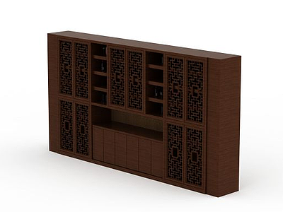 现代风格壁柜模型3d模型