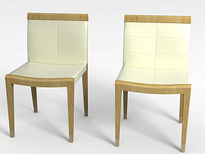 3d实木椅子模型