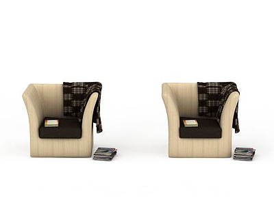 3d布艺椅子免费模型