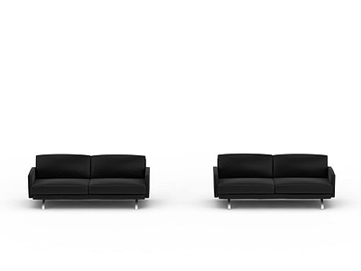 3d现代风格真皮沙发免费模型