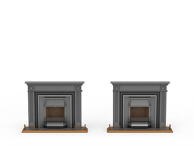 室内壁炉模型3d模型