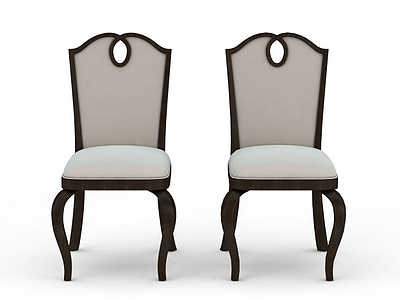 3d欧式风格椅子模型