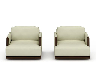 现代风格布艺椅子模型3d模型