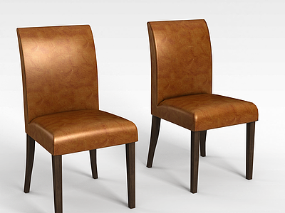 皮质椅子模型3d模型
