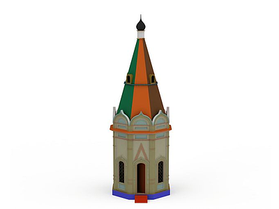 印度寺庙建筑模型3d模型