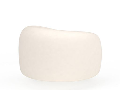 白色沙发墩模型3d模型