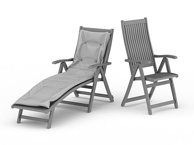 铁艺躺椅模型3d模型