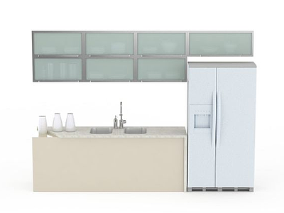 厨房柜子模型3d模型